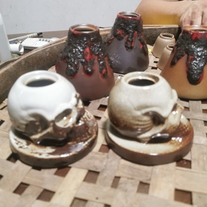 Handmade Ceramic Christmas Gift with Cocktail for Smokers - Product Image 2