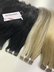 Bande invisible Extensions de cheveux couleurs noires naturelles 18 pouces 100% cheveux vietnamiens vierges trame de génie - Product Image 2