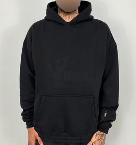 2025 luxe personnalisé poids lourd 100% coton français éponge sweat à capuche surdimensionné pour hommes teint uni pour l'hiver - Product Image 6