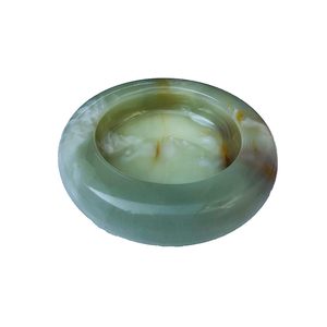 New Arrival India Handicraft Black Marble Outdoor Ashtray Color Stone Great <b>Gift</b> <b>for</b> <b>Smokers</b> 4 Inch Cigar Accessory - Product Image 2