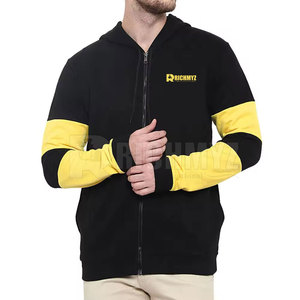 Sweat à capuche zippé à manches longues - Créez votre propre sweat d'hiver écologique respirant en polaire mélange polyester/coton pour homme - Product Image 5