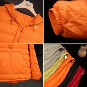 Conçu sur mesure 100% pur coton doudoune pour femmes haute qualité épaissie courte compressible chaud vêtements tissé armure - Product Image 6