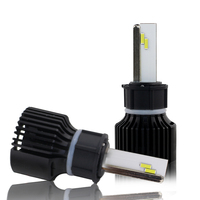 Ampoule de phare LED pour moto M02S super lumineuse 50W 5000LM H4 BA20D P15D, faisceau haut et bas, phare de moto à double lentille 9-80V IP68