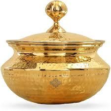 ชุดเซรามิค punjabi handi ทำจากทองเหลืองแบบดั้งเดิมเครื่องครัวอินเดียพร้อมซับทำจากทองเหลืองทำด้วยมือสำหรับของแท้ - Product Image 4