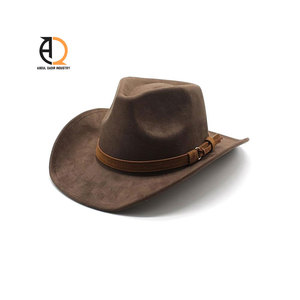 Sombreros Vaqueros de Cuero para Montar a Caballo, Estilo Occidental, Precio Económico, Logotipo Personalizado, Bordado, Sombreros Vaqueros Lisos, OEM, ODM - Product Image 2