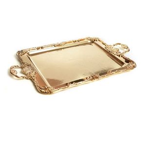 Metal Irregular Shape Modern Home Dining Tabletop <b>Decorative</b> Metal Food Serving Display Tray for Commercial Use - Product Image 3