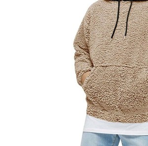 Meilleure vente 100% coton hiver polaire sweats à capuche pour femmes grande taille personnalisé avant respirant basiques couleur unie uni teint chaud - Product Image 6