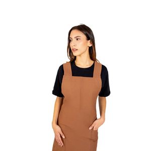 Tablier de travail robuste Odaiba en cuir véritable marron et PU pour chef, barbier, boucher, jardinier et soudeur - Product Image 6