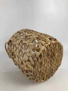 Cesta de almacenamiento de jacinto de agua personalizada de alta calidad Mango hecho a mano ecológico para el hogar para almacenamiento de alta estética - Product Image 4