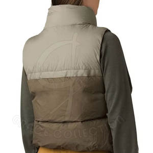 Chaleco a prueba de viento de moda de nuevo diseño con cremallera completa para mujer con chalecos acolchados de alta calidad de tamaño personalizado - Product Image 4