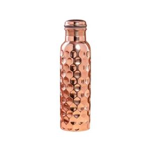Unique Red Shiny Print <b>Copper</b> <b>Bottle</b> Sleek Stylish Water <b>Bottle</b> Perfect For Home Office Travel Yoga And Gift Use From India - Product Image 5