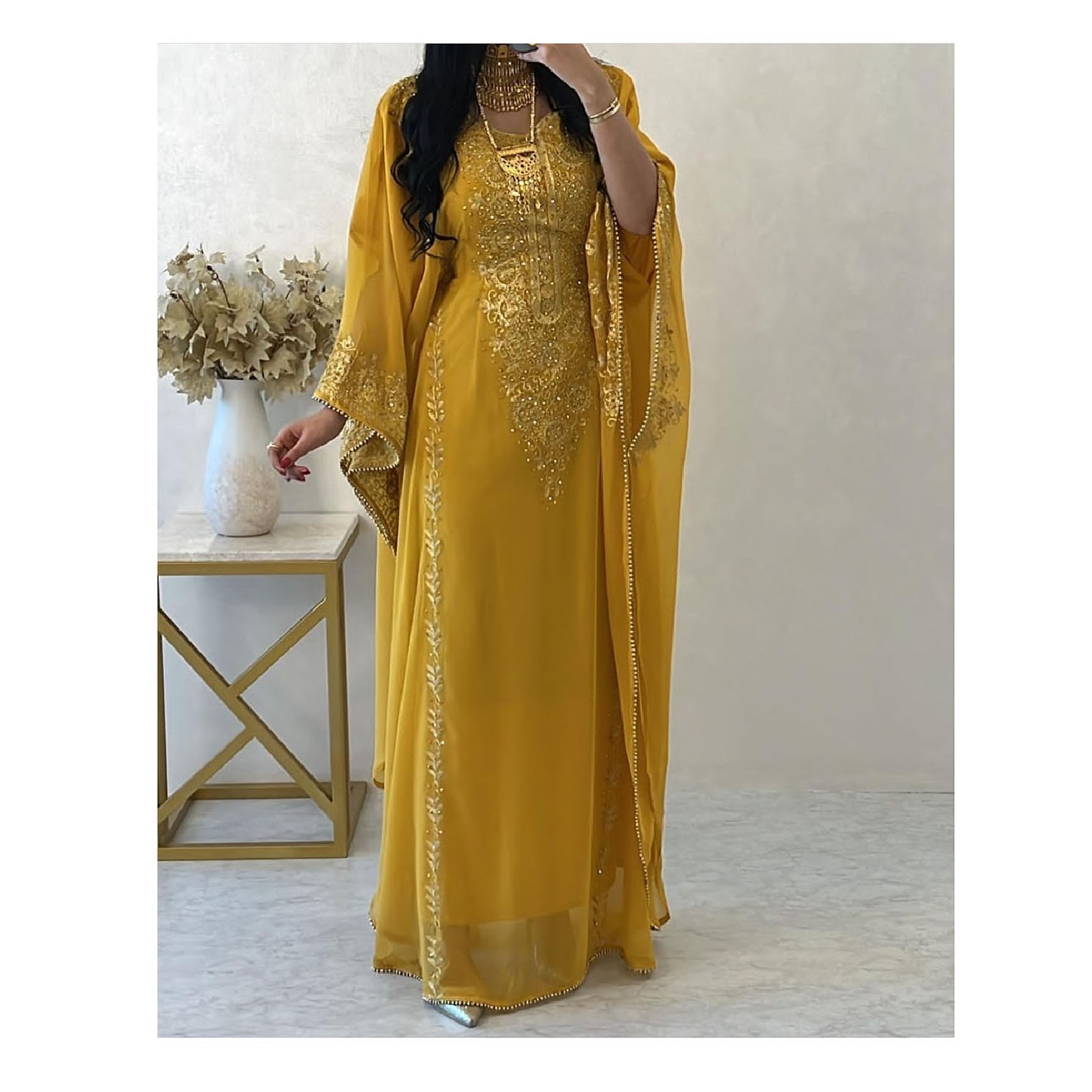 ANIIQ Women Dubai Kaftan Farasha Caftan Long Max in Pakistan