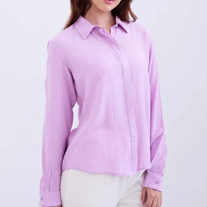 Chemise en coton pour homme, style business décontracté, chemise à carreaux Oxford à manches longues pour homme, chemise veste à manches longues unisexe - Product Image 1