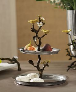 แท่นเซิร์ฟเวอร์เค้กอลูมิเนียมขัดเงาแบบคลาสสิกเหมาะสำหรับการนำเสนอเค้กที่บ้านร้านอาหารร้านกาแฟและโรงแรม - Product Image 6