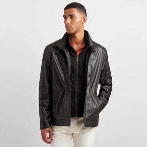Chaqueta de cuero marrón para hombre - Chaqueta de motociclista auténtica de estilo vintage con acabado desgastado. Chaqueta perfecta para hombre. - Product Image 2