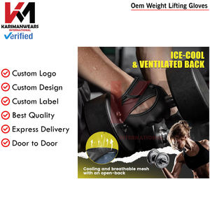 Guantes de levantamiento de pesas Mujeres Hombres Guantes de gimnasio acolchados gruesos con protección completa de La Palma Agarre mejorado y absorción de golpes Fitness - Product Image 5