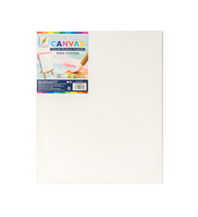 Colormate 40x40 coton grande toile tendue avec cadre en bois pour peinture à l'huile et peinture acrylique
