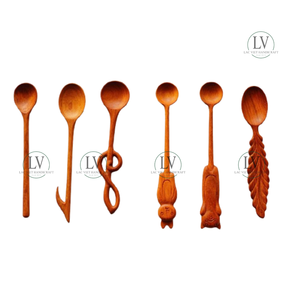 Différentes formes accrocheuses meilleur prix cuillère en bois artisanat cuillère naturelle pour ensemble d'ustensiles de cuisine du Vietnam grossiste - Product Image 3