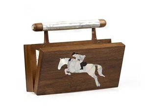 Sacs à main arabes en jacquard imprimé personnalisé de luxe, design unique, faits à la main, incrustés de nacre, cadeaux pour demoiselles d'honneur, mariage - Product Image 6