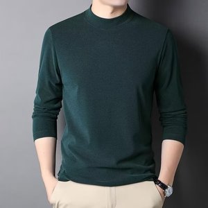 เสื้อยืดแขนยาวผ้ากำมะหยี่แบบเยอรมันสองด้านสำหรับฤดูใบไม้ร่วงและฤดูหนาวงาน OEM ออกแบบได้เอง - Product Image 5