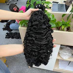 2024 vente chaude en gros VQ cheveux Laura modèle vietnamien bouclés paquets de cheveux vierges 12-30 pouces longueur 130%-180% densité tout - Product Image 3
