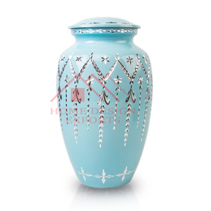 Diseño único y Patton Púrpura Acabado Hecho a mano Aluminio Metal Adulto Urnas 2025 Best seller Metal Human Ashes Urns - Product Image 5