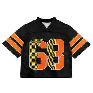 Equipo Uniforme Crop Mesh Jersey Personalizado Número y Nombre Sublimado - Product Image 3