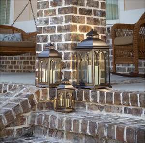 Juego de Tres Piezas de Portavelas de Metal para Mesa, Hecho en India, Decoración para el Hogar, Hotel, Restaurante, Boda, Oficina, Más Vendido - Product Image 3