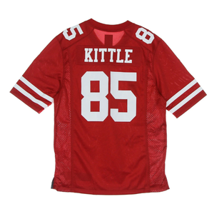 Vente en gros d'uniforme de football américain personnalisé, matériel d'usine, sergé, maillot de football américain de qualité supérieure, OEM personnalisé - Product Image 2