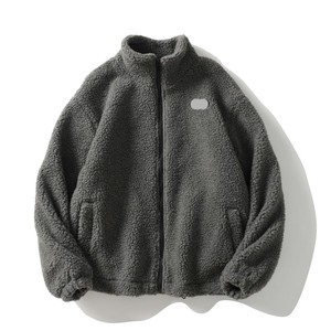 Veste Sherpa en laine vierge de conception personnalisée OEM Vente en gros Veste Sherpa en polaire Veste à capuche zippée personnalisée pour femmes Veste Sherpa en polaire pour hommes - Product Image 3