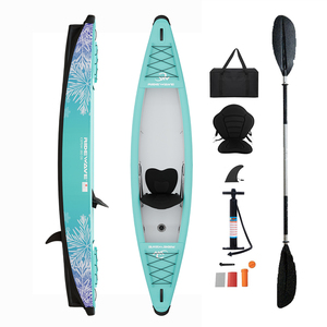 Bateau <span class=keywords><strong>gonflable</strong></span> de tourisme familial durable en PVC à couture pleine avec logo personnalisé, vente en gros, 1/2/<span class=keywords><strong>3</strong></span> personnes, kayak <span class=keywords><strong>gonflable</strong></span> - Product Image 1