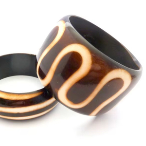 Bracelet en bois coloré Bracelet en résine de bois de plusieurs couleurs Fabrication en Inde - Product Image 1
