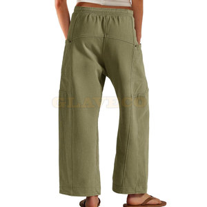Plus Size Cotton Made Cargo Trousers Plus Size Women Cargo Trouser Unique Style Women Cargo Trousers - Product Image 2