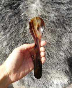 Cuchara de cuerno de búfalo de diseño hermoso recién llegado para uso en restaurante Precio de venta a granel desde India - Product Image 1