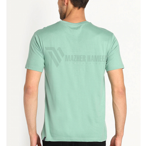 T-shirts surdimensionnés à la mode pour hommes Logo de broderie personnalisé T-shirt Streetwear en coton lourd - Product Image 3