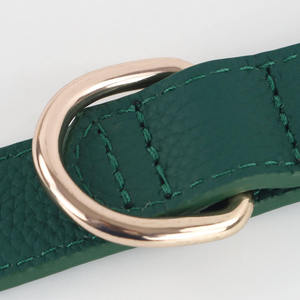 Best Price Stylish Soft Durable Grain Texture PU Leather Dog <b>Collar</b> Rivet Rust-Proof Metal Prong Buckle Pet <b>Puppy</b> Leash Cats - Product Image 6