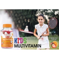 Multivitamines gommeuses pour enfants aux fruits mélangés, 60 gommes, vitamines A, B, D, C, E pour la santé de tout le corps