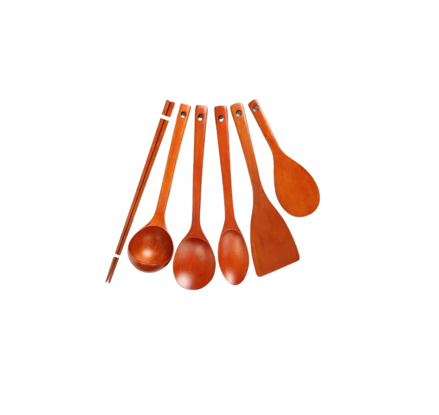 Manufacture Acacia Wood Cooking Utensils/Wooden spoon with intricate handle/ Carved Wooden spoon with patterned handle