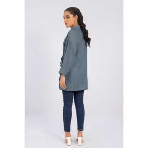 Camisa de Lino 100% Teñida en Tono Índigo WGK-DNW-DY-1949 - Product Image 2