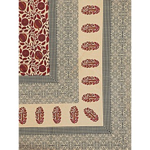 Parure de lit Super King en coton 100% (240 fils/cm²) motif floral bordeaux avec 2 taies d'oreiller, options 3/4/6 pièces, caractéristique du couvre-lit pour la maison - Product Image 5