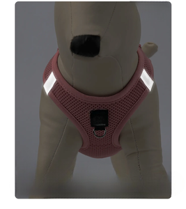 Breathable Nylon Dog Harness Small Size Buckle Closure Simple Style for Dogs - Product Image 5