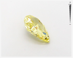 เพชรลูกแพร์1.02ct ตัดสีเหลืองแฟนซีมีความคมชัด VS1เพชรหลวมที่ปลูกในห้องปฏิบัติการสำหรับเครื่องประดับเพชร-ได้รับการรับรอง IGI - Product Image 6