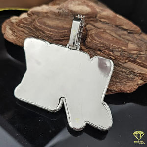 Colgante de Nombre completo Iced Out con diamantes cultivados en laboratorio VVS en joyería de declaración de Hip Hop de lujo de Plata de Ley 925 - Product Image 4