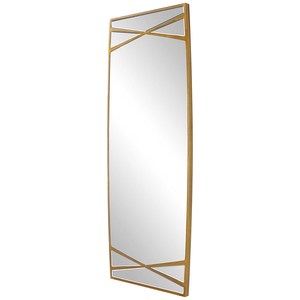 Miroir mural de luxe en or antique de forme rectangulaire pour hôtel appartement salon chambre couloir décoration murale dressing miroir - Product Image 1