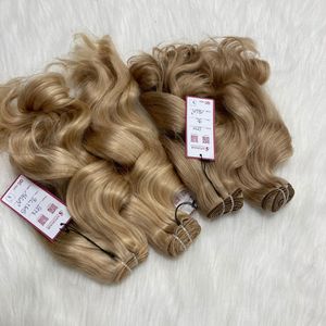 วิกผมมนุษย์แบบคู่สีบลอนด์หยักศกธรรมชาติ - Product Image 5