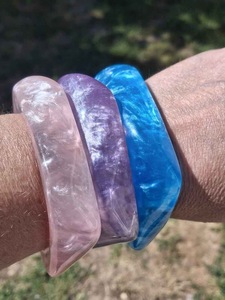 Bracelets et joncs en résine pour femmes, nouvelle collection, bijoux de style ange pour les fêtes et les mariages, haute qualité - Product Image 5