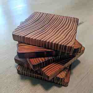 Sous-verres en bois de noyer gravés personnalisés de qualité supérieure à l'exportation - Product Image 3