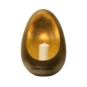 Juego de 2 velas votivas de té de forma redonda de metal único hecho a mano para decoración de iluminación del hogar - Product Image 6