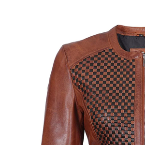 เสื้อแจ็คเก็ตหนังลำลองแขนยาวสำหรับผู้หญิง, เสื้อโค้ทนักขี่จักรยานมีซิปปิดแนวสตรีทเสื้อผ้าแฟชั่นใหม่สำหรับฤดูใบไม้ร่วงฤดูหนาว - Product Image 4