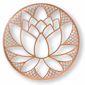 Arte de pared de hojas modernas, vista escénica, decoración de pared de Metal para el hogar, para sala de estar, dormitorio, comedor o fiestas de inauguración de la casa - Product Image 4